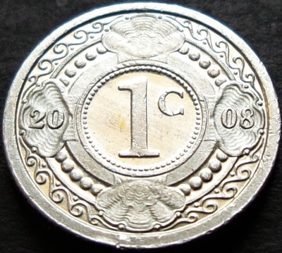 Moneda exotica 1 CENT - ANTILELE OLANDEZE (Caraibe), anul 2008 * cod 141 foto