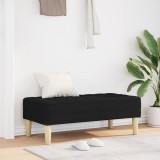 vidaXL bancă Negru 113 x 57 x 39 cm țesătură