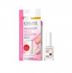 Tratament pentru cresterea unghiilor, Eveline Cosmetics, Maximum Nails Growth 12ml foto