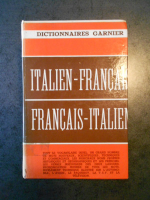 DICTIONNAIRE MODERNE ITALIEN-FRANCAIS ET FRANCAIS-ITALIEN (1959) foto