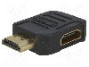 Cablu {{Tip cablu de conectare}}, HDMI mufa, HDMI soclu 270&amp;deg;, {{Lungime cablu}}, {{Culoare izola&amp;amp;#355;ie}}, Goobay - 51725 foto
