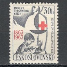 Cehoslovacia.1963 100 ani Crucea Rosie XC.343