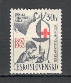 Cehoslovacia.1963 100 ani Crucea Rosie XC.343 foto