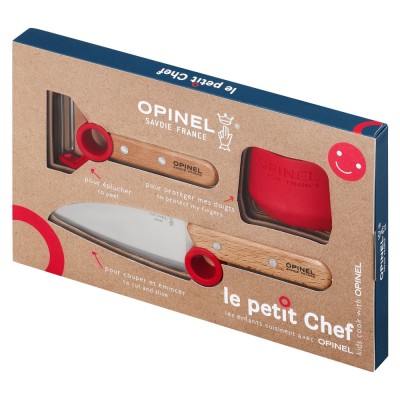 Set 3 piese pentru copii, &amp;quot;Le Petit Chef&amp;quot;, Red - Opinel foto