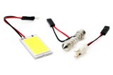 Bec de pozitie tip LED , cu adaptor T10 W2.1x9.5 W5W si sofit C5W Festoon, 12V, 1xCOB-18 , culoare alb , AMIO, 1 buc AutoDrive ProParts