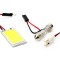 Bec de pozitie tip LED , cu adaptor T10 W2.1x9.5 W5W si sofit C5W Festoon, 12V, 1xCOB-18 , culoare alb , AMIO, 1 buc AutoDrive ProParts