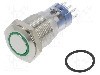 Intrerupator anti-vandalism, ON-(ON), &Oslash;16.2mm, BULGIN, MP0045/1E2GN220S