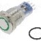 Intrerupator anti-vandalism, ON-(ON), &Oslash;16.2mm, BULGIN, MP0045/1E2GN220S