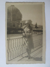 Rara! Fotografie 140x90 mm cu autograf cantareata si actrita Viorica Vrioni 1927 foto