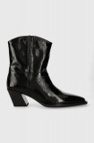 Vagabond Shoemakers cizme de piele ALINA femei, culoarea negru, cu toc drept, 5421.160.20
