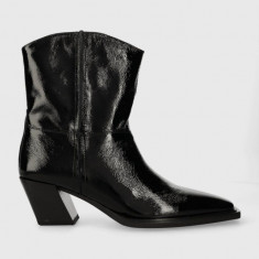 Vagabond Shoemakers cizme de piele ALINA femei, culoarea negru, cu toc drept, 5421.160.20