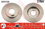 Disc frana HYUNDAI SONATA IV (EF) (1998 - 2005) TRW DF4158