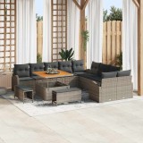 VidaXL Set de canapele pentru grădină 13 pcs Gri 100 x 100 x 71 cm