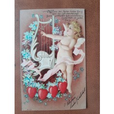 Carte postala, ingeras, 1902