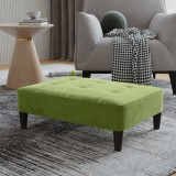 Cumpara ieftin Taburet, verde deschis, 78x56x32 cm, catifea