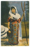 5112 - ETHNIC woman, Romania - old postcard, CENSOR - used - 1918