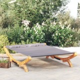 Pat de exterior, antracit, 165x188,5x46 cm, lemn masiv curbat GartenMobel Dekor, vidaXL