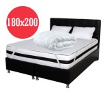 Set Saltea Memory Foam cu arcuri Azalee 180x200x25 plus 2 perne plus Husa, Salt Confort
