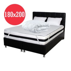 Set Saltea Memory Foam cu arcuri Azalee 180x200x25 plus 2 perne plus Husa foto