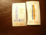 Serie Romania 1965 ONU , 2 valori