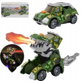 ROBOT AUTOMAT JUCĂRIE DINOSAUR RESPIRĂ ABURI MAȘINĂ 2 &Icirc;N 1