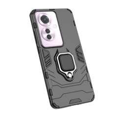 Husa pentru oppo reno11 f, inel magnetic tip suport, negru foto