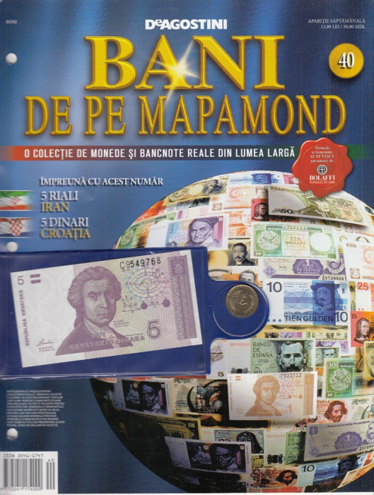Set reviste BANI DE PE MAPAMOND, 20 bucati, numerele 21-40, unele au monede