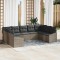 vidaXL Set de canapele pentru grădină 9 pcs Gri Rattan poli 3346879