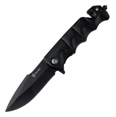 Cutit pliabil Foxter, tip briceag, ideal pentru vanatoare si camping, 23 cm, clema agatare foto