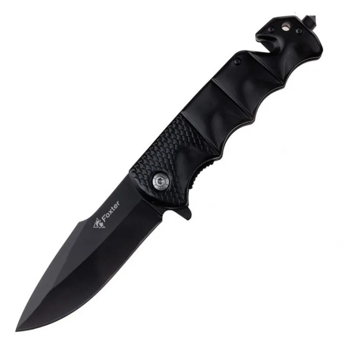 Cutit pliabil Foxter, tip briceag, ideal pentru vanatoare si camping, 23 cm, clema agatare