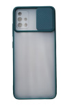 Huse silicon cu protectie camera slide Samsung Galaxy A51 Verde