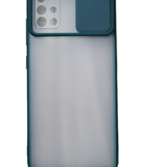 Huse silicon cu protectie camera slide Samsung Galaxy A51 Verde