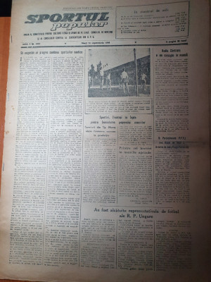 sportul popular 14 septembrie 1954-sportul in regiunea craiova,caracal,calarie foto