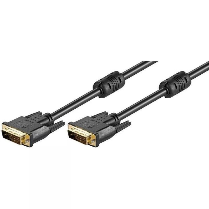 Cablu Dvi dual link 5m Dvi-d 24+1 la Dvi-d 24+1 Goobay