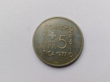 Elvetia -5 Franci 1977-Comemorativa