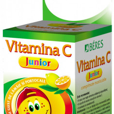 Vitamina C Junior, 30 comprimate masticabile, Beres