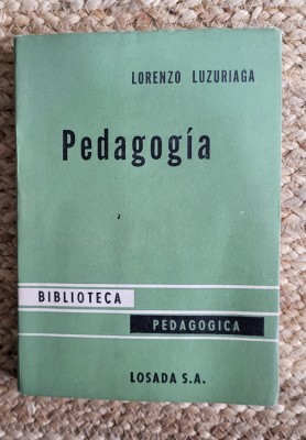 PEDAGOGIA -LORENZO LUZURIAGA foto