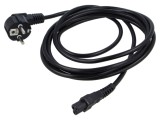 Cablu CEE 7/7 unghi 3m IEC C5 mamă PVC