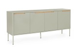 Cumpara ieftin Comoda TV gri maro Nathan 170x40x75h
