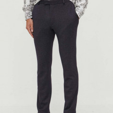 Joop! pantaloni barbati, culoarea albastru marin, drept