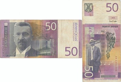 2000, 50 dinara (P-155a) - Iugoslavia! foto