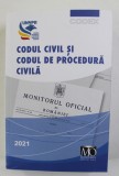 CODUL CIVIL SI CODUL DE PROCEDURA CIVILA , EDITIA APRILIE 2021 *PREZINTA HALOURI DE APA
