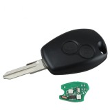 Cheie Auto OEM cu Cip PCF7946 si Telecomanda 2 Butoane Compatibila Dacia Logan/Sandero 2004-2009