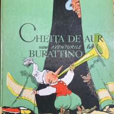 CHEITA DE AUR sau AVENTURILE LUI BURATINO,A.TOLSTOI/CARTONATA,1977/STARE BUNA..