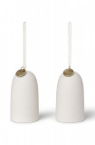 Ferm LIVING glob de crăciun Bell Ceramic Ornaments 2-pack