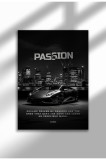 21mxm_DriveToWin_026|Motivational Car Poster, No Frame Canvas, "Hardest Worker" Quote, Drive to Win 2025 | A3 (29.7 x 42 cm) - 21mxm_DriveToWin_026