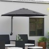 VidaXL Parasol de Grădină Montat pe Perete Antracit 250 cm