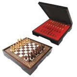 Cumpara ieftin Set de ?ah ?i Dame din Lemn &bdquo;Mozaic Antic Premium&rdquo; &ndash; Cadou Ideal, Realizat Manual