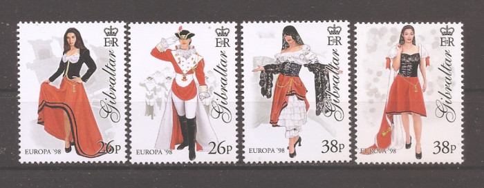 Gibraltar 1998 &ndash; EUROPA CEPT- Sarbatori Nationale. Costume, MNH