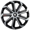 Set 4 Capace Roti Evo Gri-Negru R16, pentru Skoda Nou Alb-Negru, Autohelix MSA